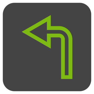 Sol düz kare vektör simge açmak