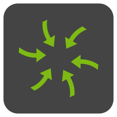 Oklar düz kare vektör simge burgu