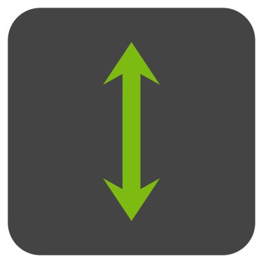 Vektör simge Dikey Çevir düz kare