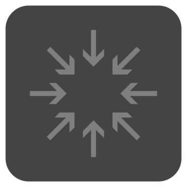 Basınç oklar düz kare vektör simgesi