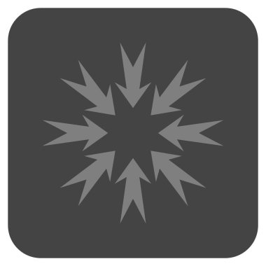 Basınç oklar düz kare vektör simgesi