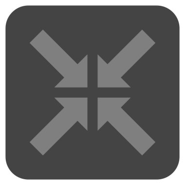 Basınç oklar düz kare vektör simgesi