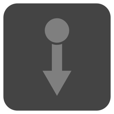 Düz kare vektör simgesi çekin