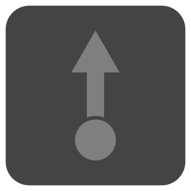 Düz kare vektör simge çekin