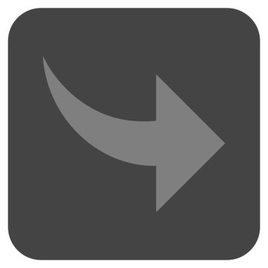 Düz kare vektör simge Yinele