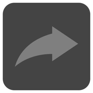 Düz kare vektör simge Yinele