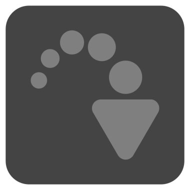 Düz kare vektör simge Yinele