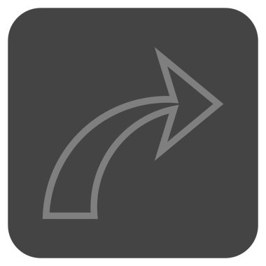 Düz kare vektör simge Yinele