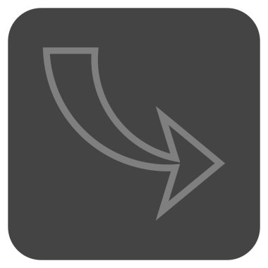 Düz kare vektör simge Yinele