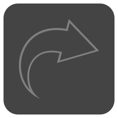 Düz kare vektör simge Yinele