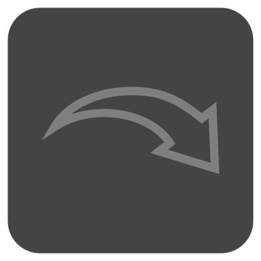 Düz kare vektör simge Yinele