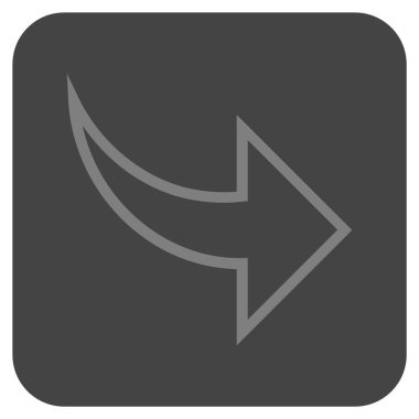 Düz kare vektör simge Yinele