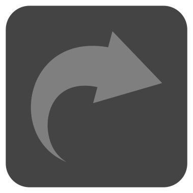 Düz kare vektör simge Yinele