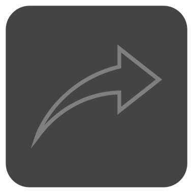 Düz kare vektör simge Yinele