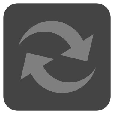 Oklar düz kare vektör simge Yenile