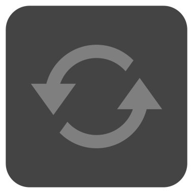 Oklar düz kare vektör simge Yenile