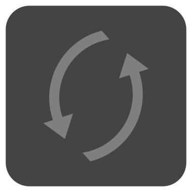 Düz kare vektör simge Yenile