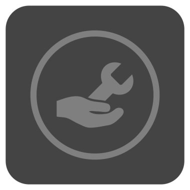 Vektör simge Onarım Servisi düz kare