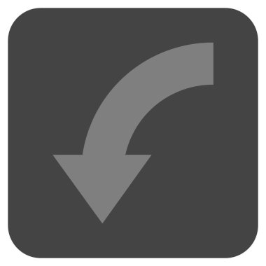 Düz kare vektör simgesi Döndür