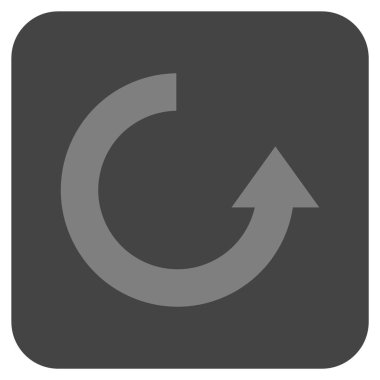 Düz kare vektör simge Döndür