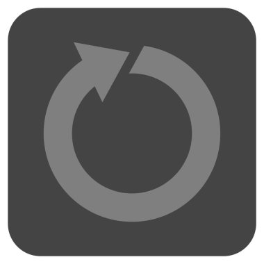 Düz kare vektör simge döndürmek