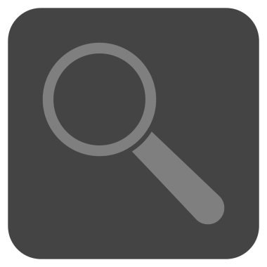 Arama aracı düz kare vektör simgesi