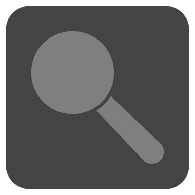 Arama aracı düz kare vektör simgesi