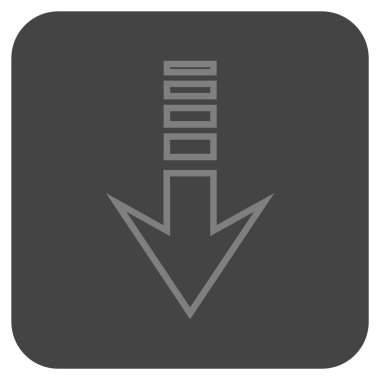 Düz kare vektör simgesi gönder