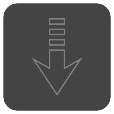 Düz kare vektör simgesi gönder