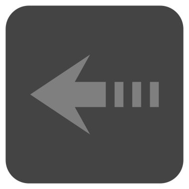 Vektör simge sol düz kare göndermek