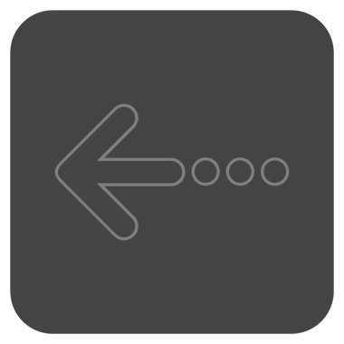 Vektör simge sol düz kare göndermek