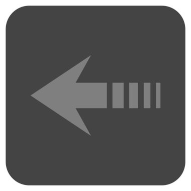 Vektör simge sol düz kare göndermek