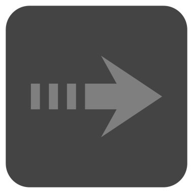 Vektör simgesi doğru düz kare göndermek