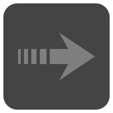 Vektör simgesi doğru düz kare göndermek