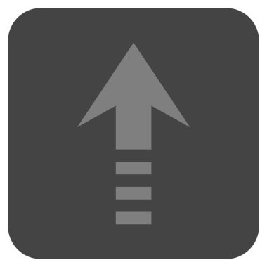 Düz kare vektör simge gönder