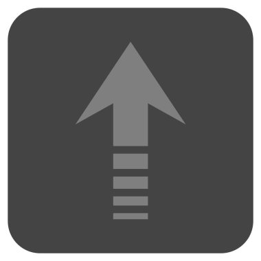 Düz kare vektör simge gönder