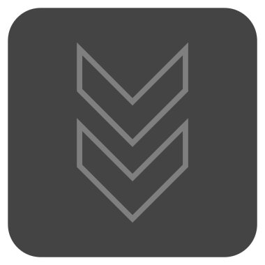 Düz kare vektör simgesi kaydır