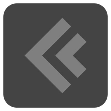 Sol düz kare vektör simge vardiya