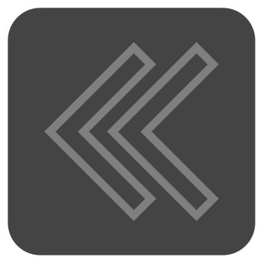 Sol düz kare vektör simge vardiya