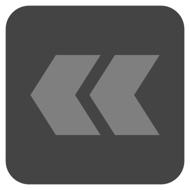 Sol düz kare vektör simge vardiya