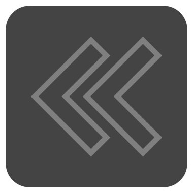 Sol düz kare vektör simge vardiya