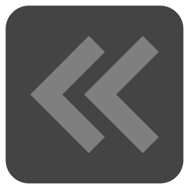 Sol düz kare vektör simge vardiya