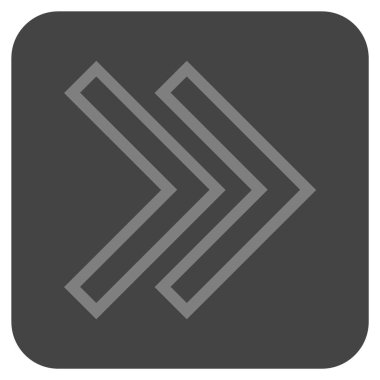 ÜST KRKT değil düz vektör simgesi kare