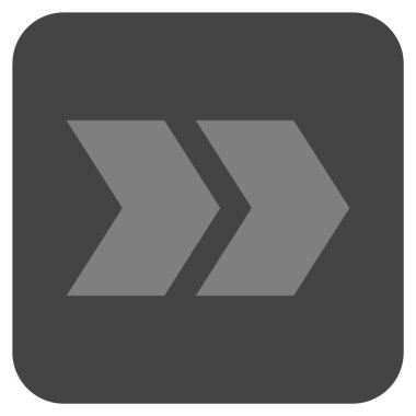 ÜST KRKT değil düz vektör simgesi kare