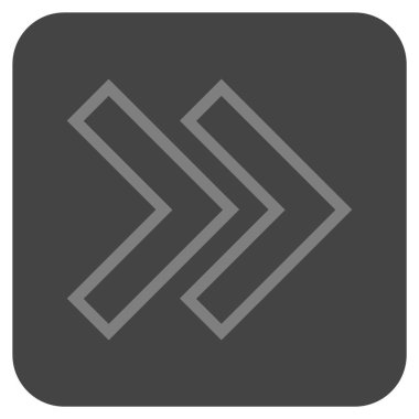 ÜST KRKT değil düz vektör simgesi kare