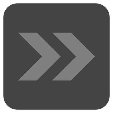 ÜST KRKT değil düz vektör simgesi kare