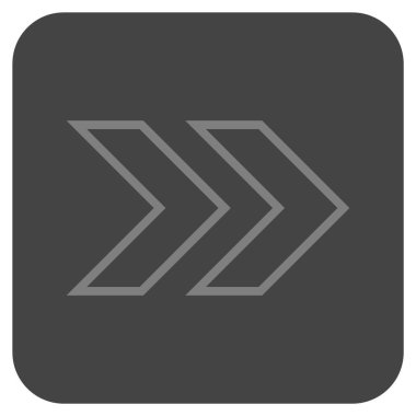 ÜST KRKT değil düz vektör simgesi kare