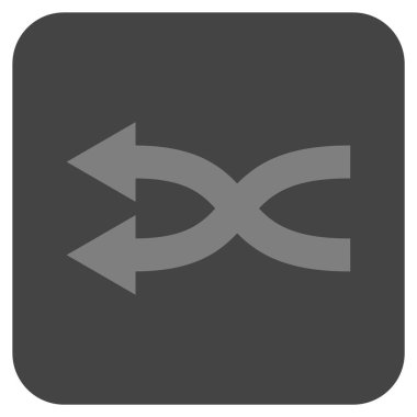 Shuffle oklar düz yaptı vektör simgesi kare