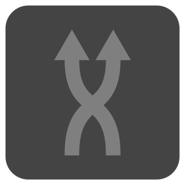 Düz kare vektör simge yukarı okları shuffle