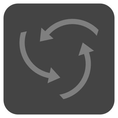 Oklar düz kare vektör simge girdap